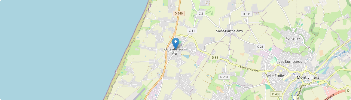 Octeville-sur-Mer - Carte