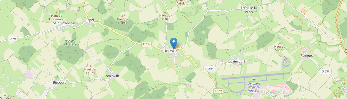 Oëlleville - Carte