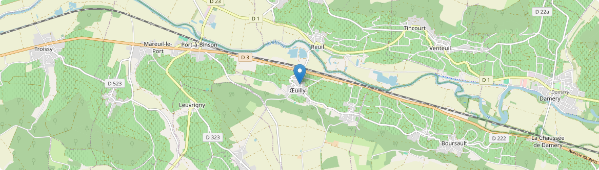 Œuilly - Carte