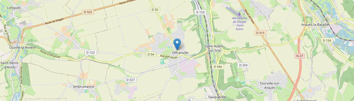 Offranville - Carte