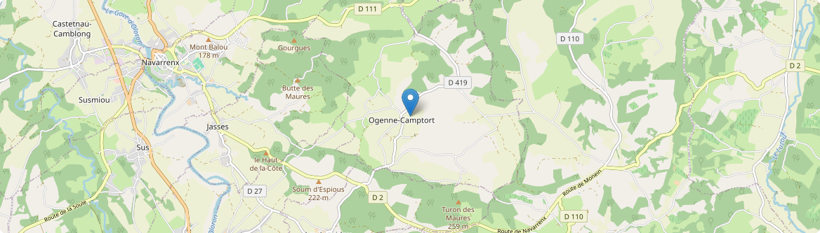 Ogenne-Camptort - Carte