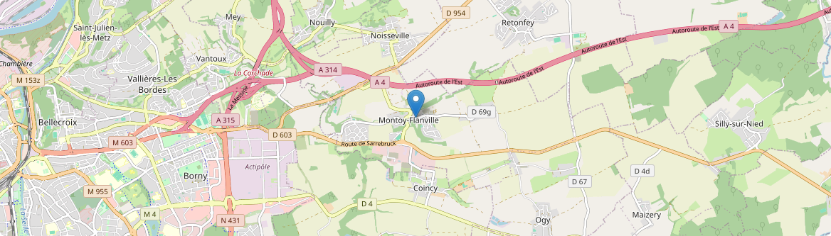 Ogy-Montoy-Flanville - Carte