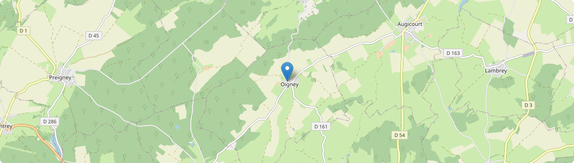 Oigney - Carte