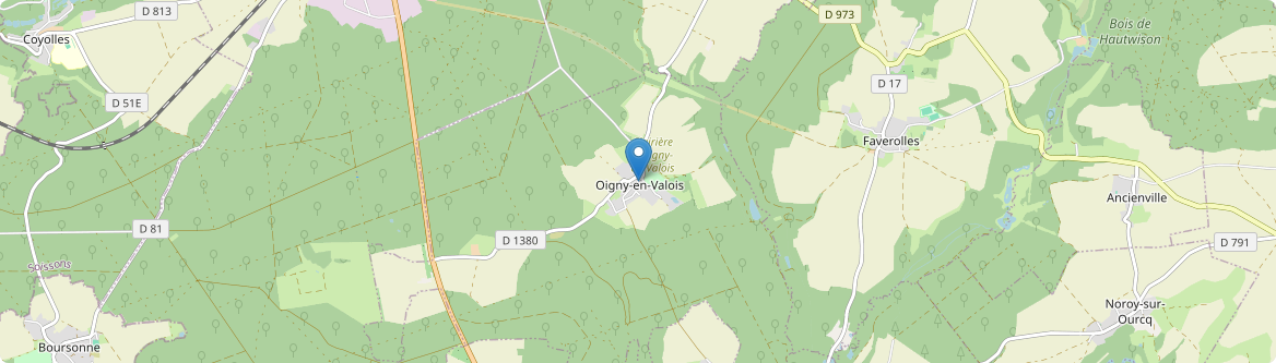 Oigny-en-Valois - Carte