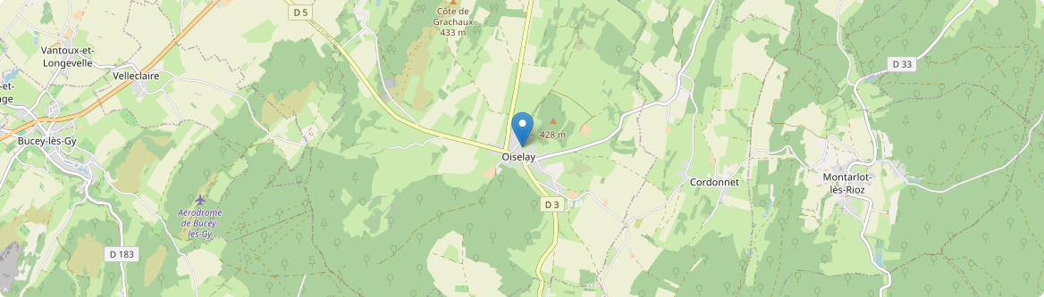Oiselay-et-Grachaux - Carte
