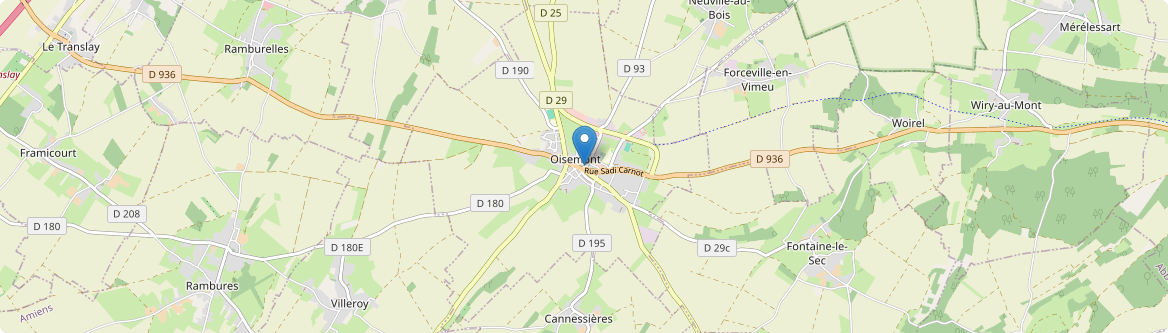 Oisemont - Carte