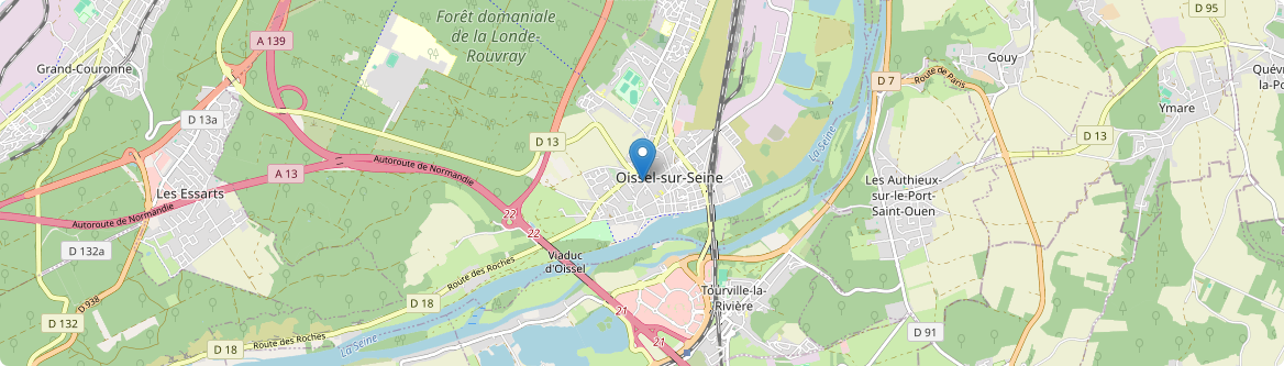 Oissel - Carte