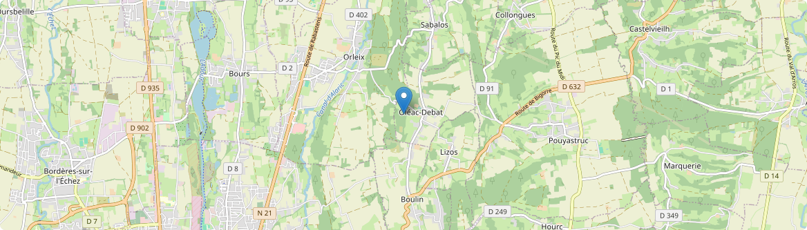 Oléac-Debat - Carte