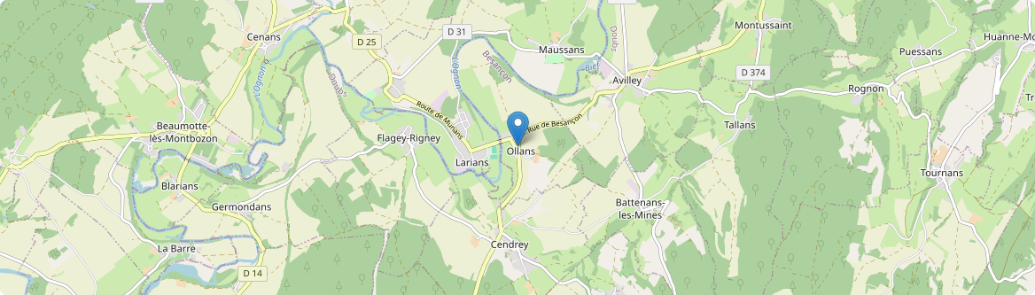 Ollans - Carte