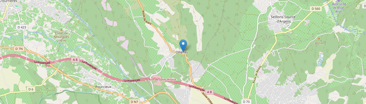 Ollières - Carte