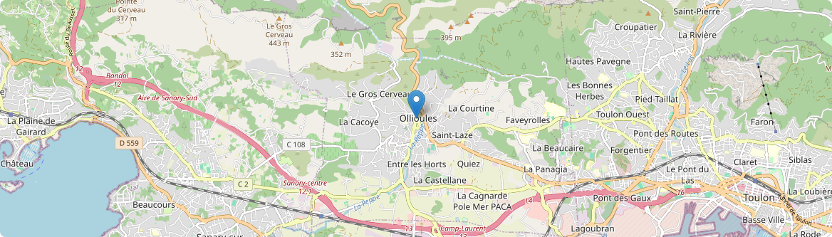 Ollioules - Carte