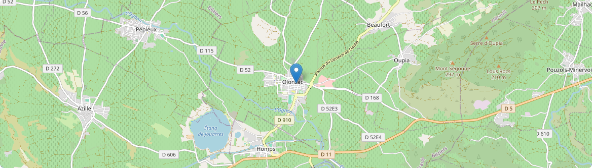 Olonzac - Carte