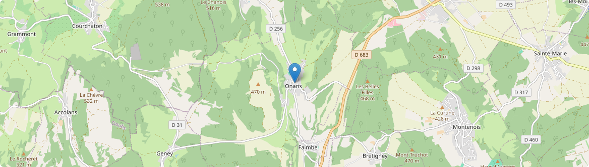 Onans - Carte