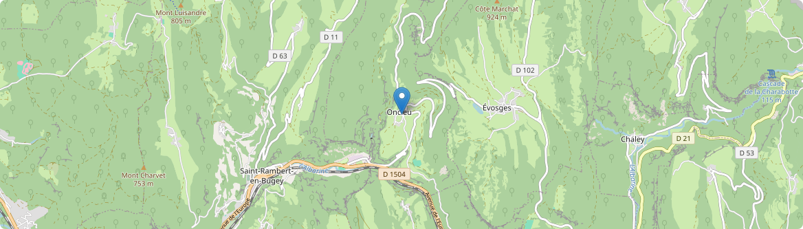 Oncieu - Carte