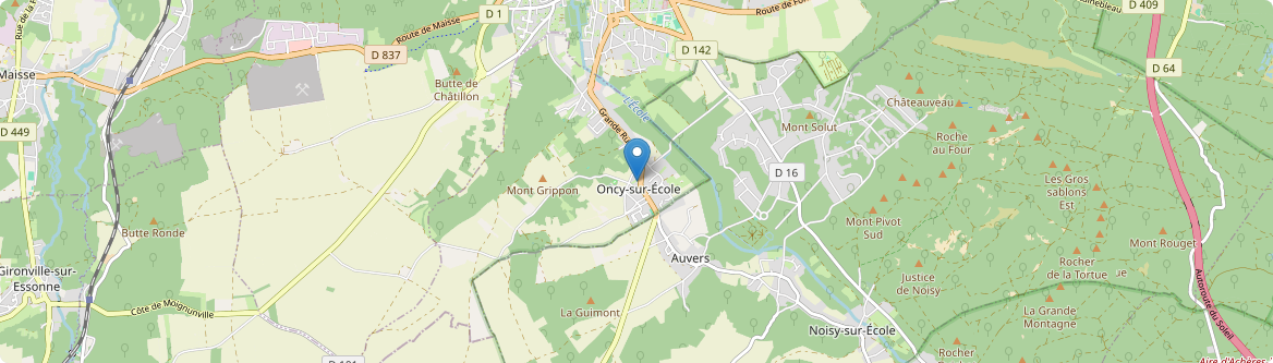 Oncy-sur-École - Carte