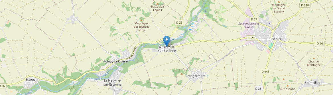 Ondreville-sur-Essonne - Carte