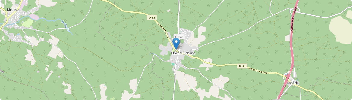 Onesse-Laharie - Carte