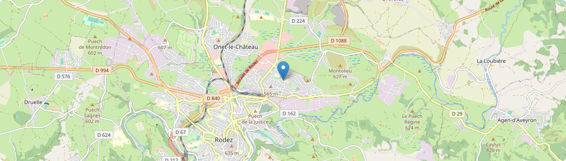 Onet-le-Château - Carte