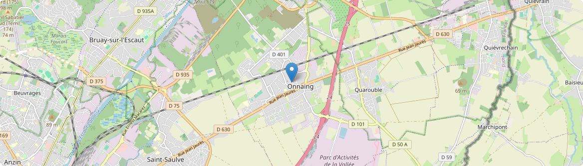 Onnaing - Carte