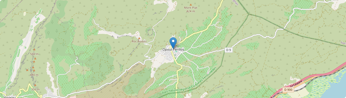 Opoul-Périllos - Carte