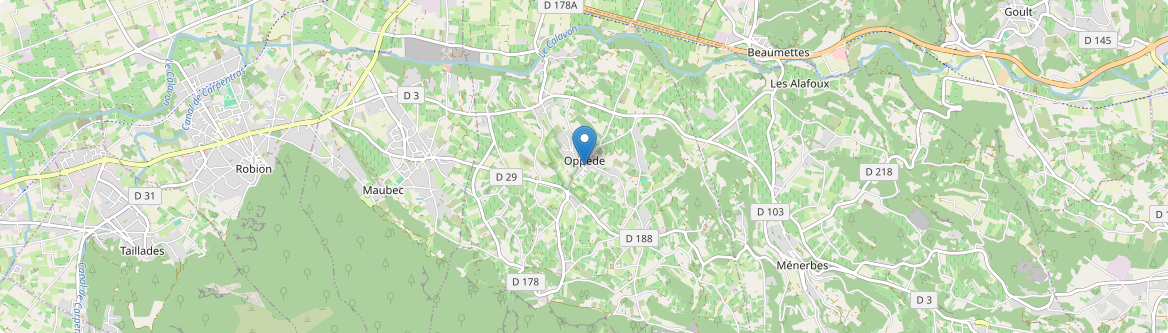 Oppède - Carte