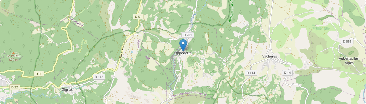 Oppedette - Carte