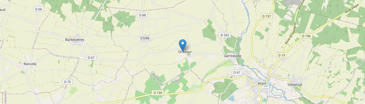 Oradour - Carte