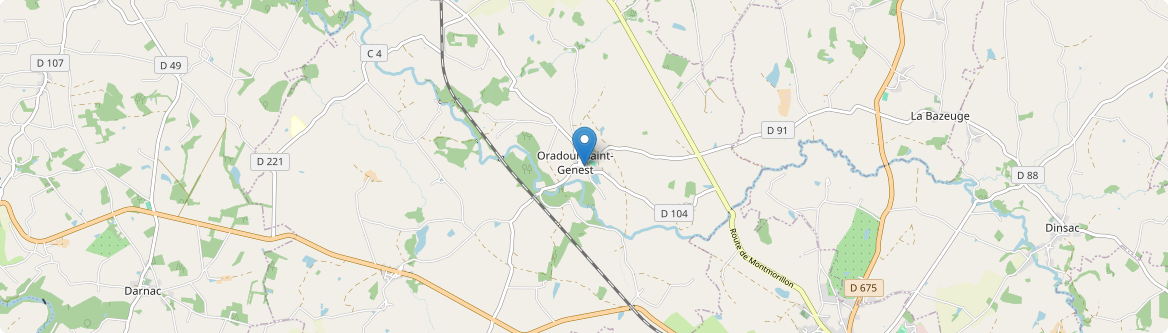 Oradour-Saint-Genest - Carte