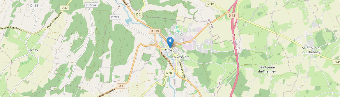 Orbec - Carte
