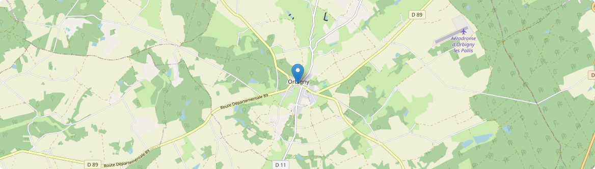 Orbigny - Carte