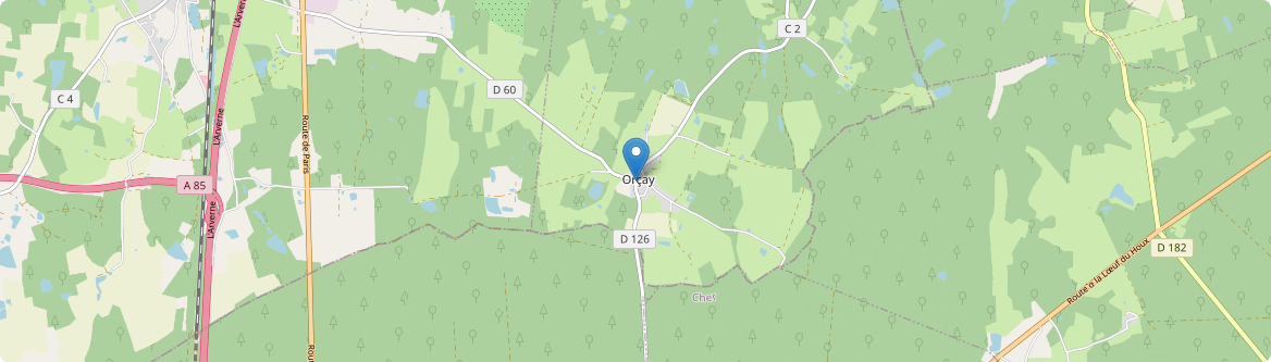 Orçay - Carte