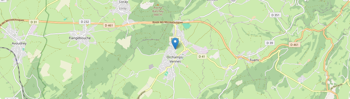 Orchamps-Vennes - Carte