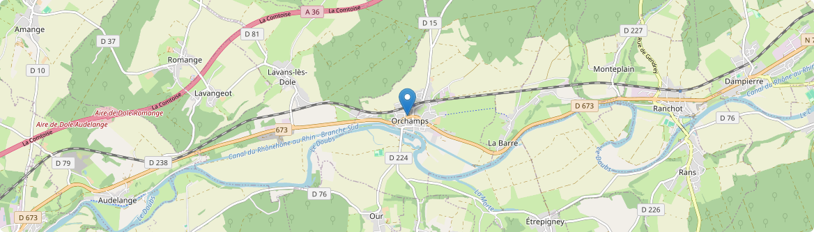 Orchamps - Carte