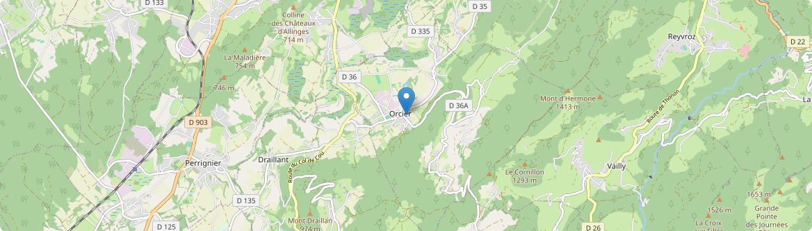Orcier - Carte