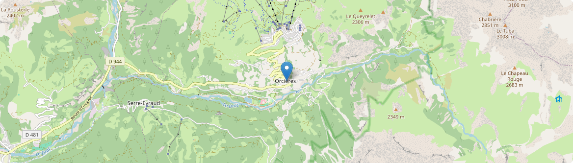 Orcières - Carte
