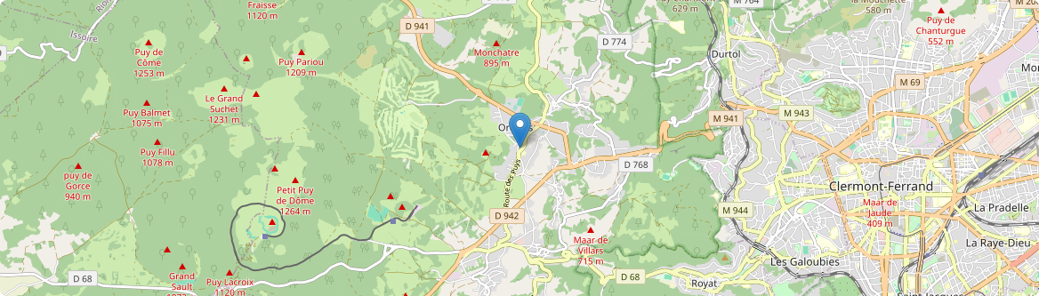 Orcines - Carte