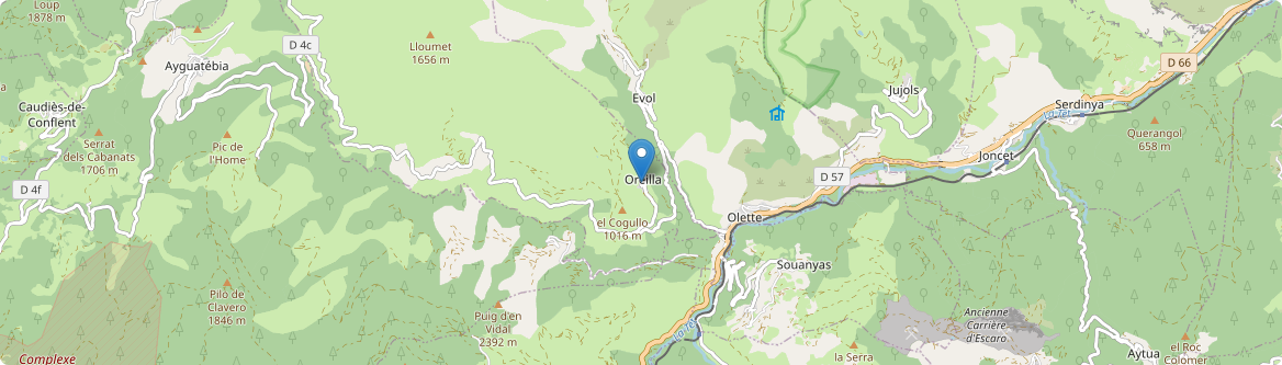 Oreilla - Carte