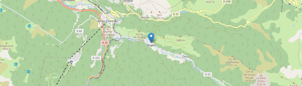 Orgeix - Carte