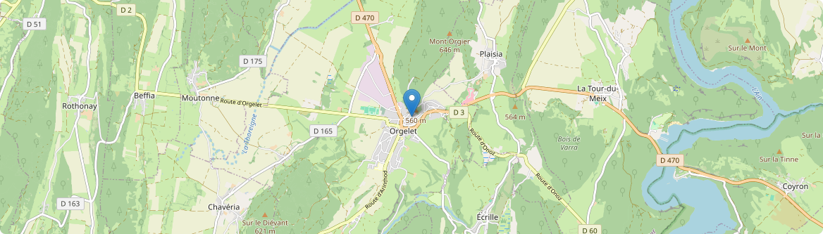 Orgelet - Carte