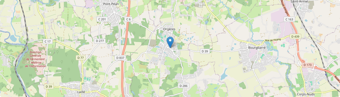 Orgères - Carte