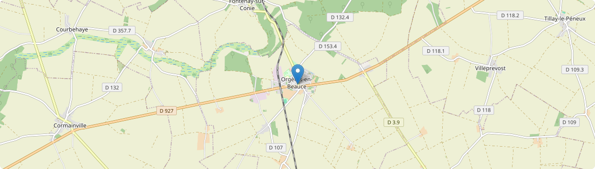 Orgères-en-Beauce - Carte
