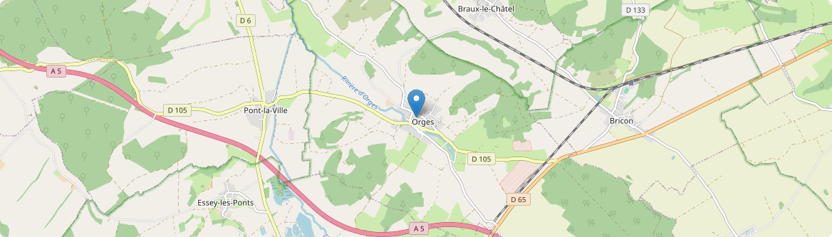 Orges - Carte
