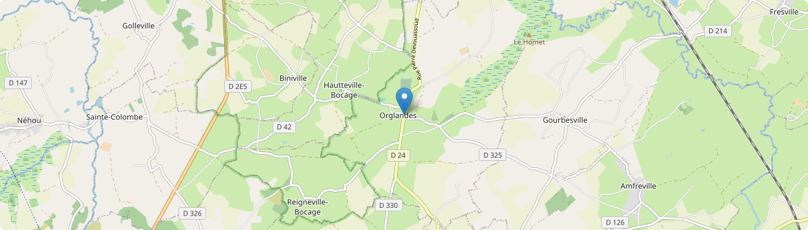 Orglandes - Carte