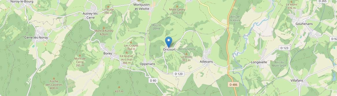Oricourt - Carte