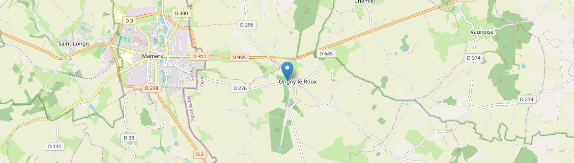 Origny-le-Roux - Carte