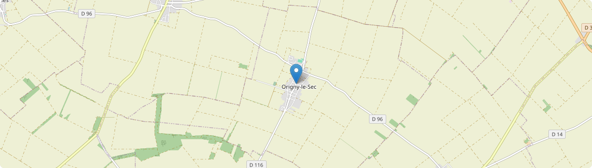 Origny-le-Sec - Carte