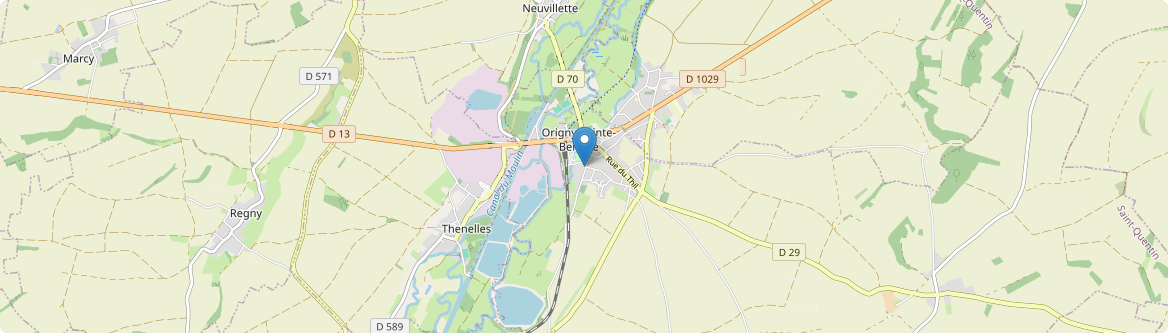 Origny-Sainte-Benoite - Carte