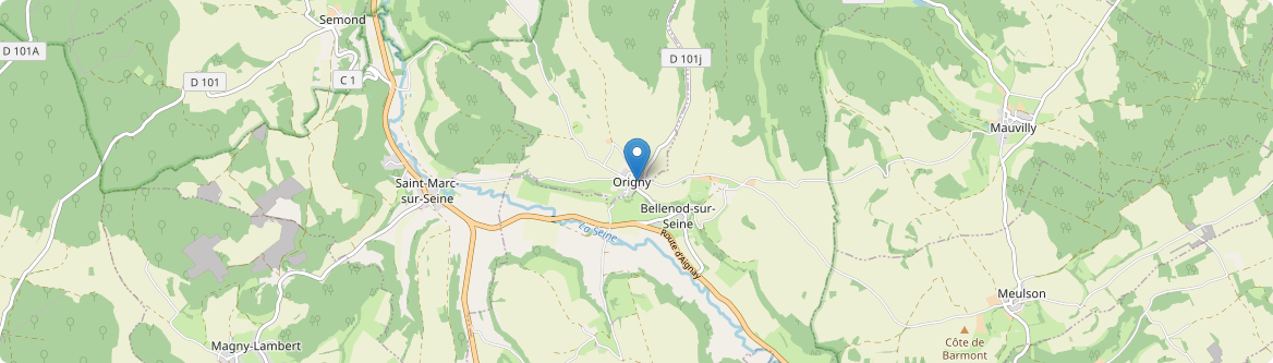 Origny - Carte