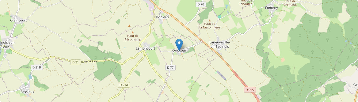Oriocourt - Carte