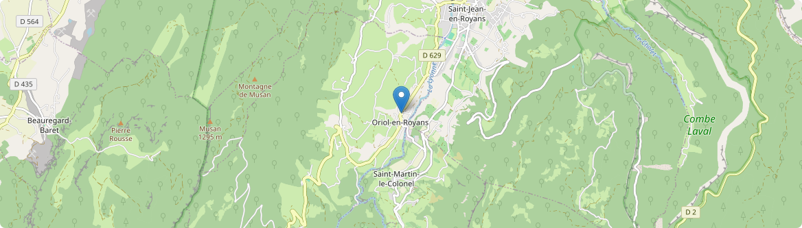 Oriol-en-Royans - Carte